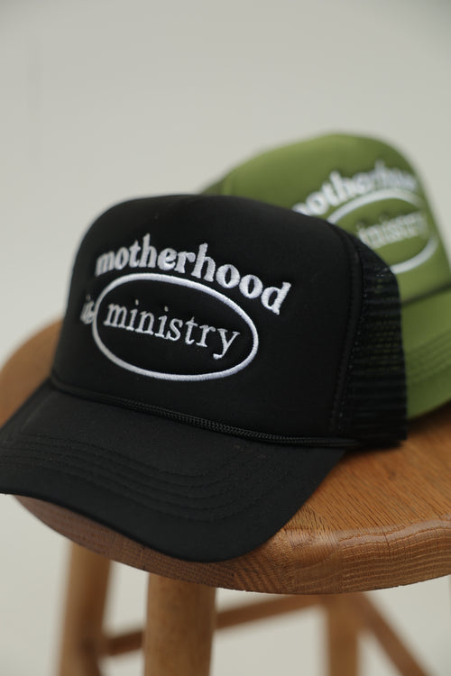 [PRE-ORDER] Motherhood is Ministry | Black Trucker